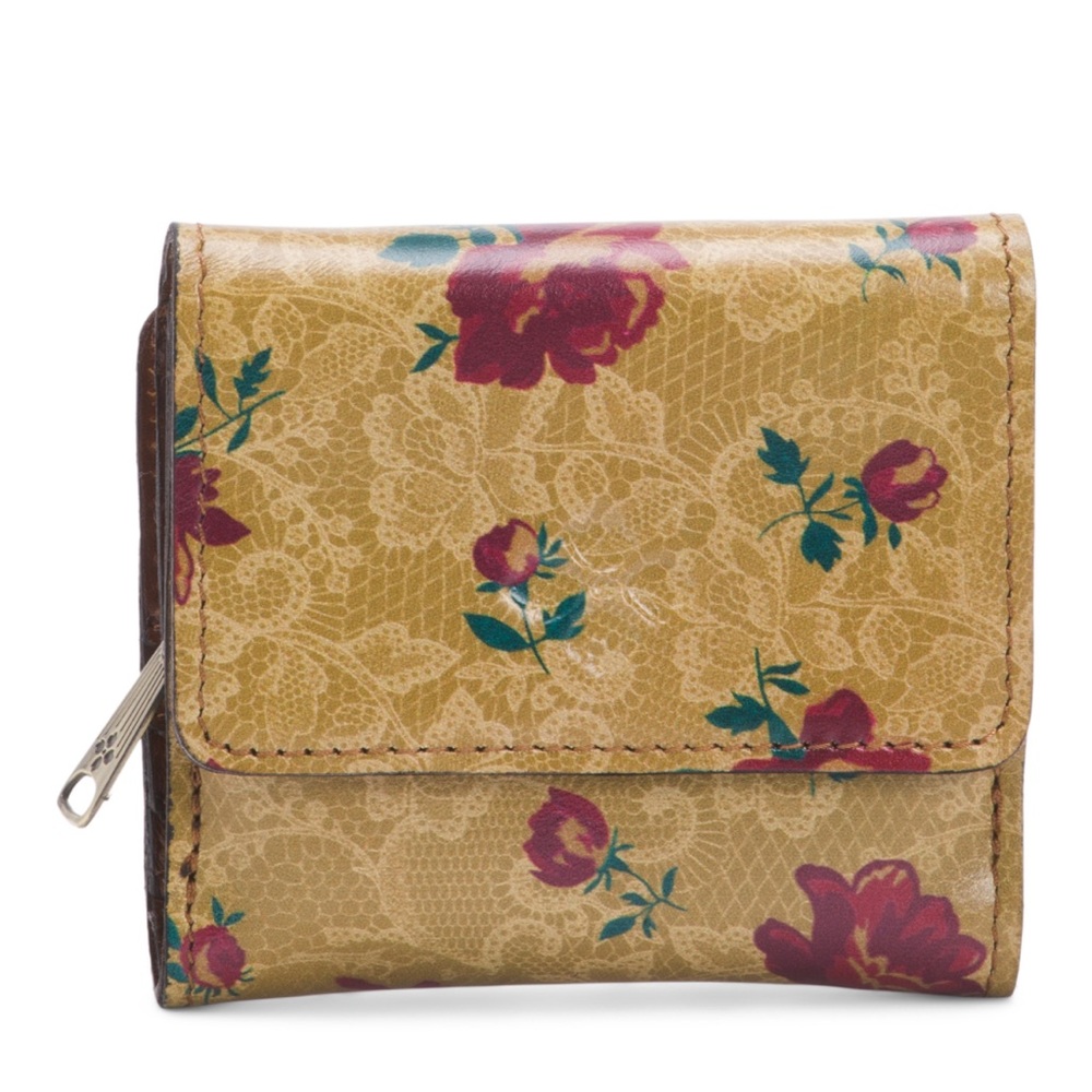 Floral Tan Wallet